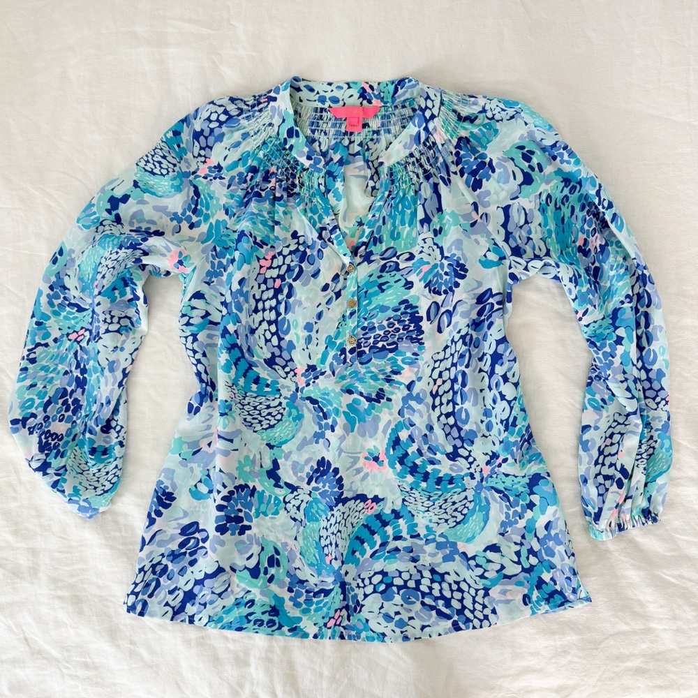 Lilly Pulitzer Elsa Silk Top